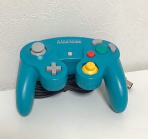 nintendo gamecube dedicated controller emerald blue