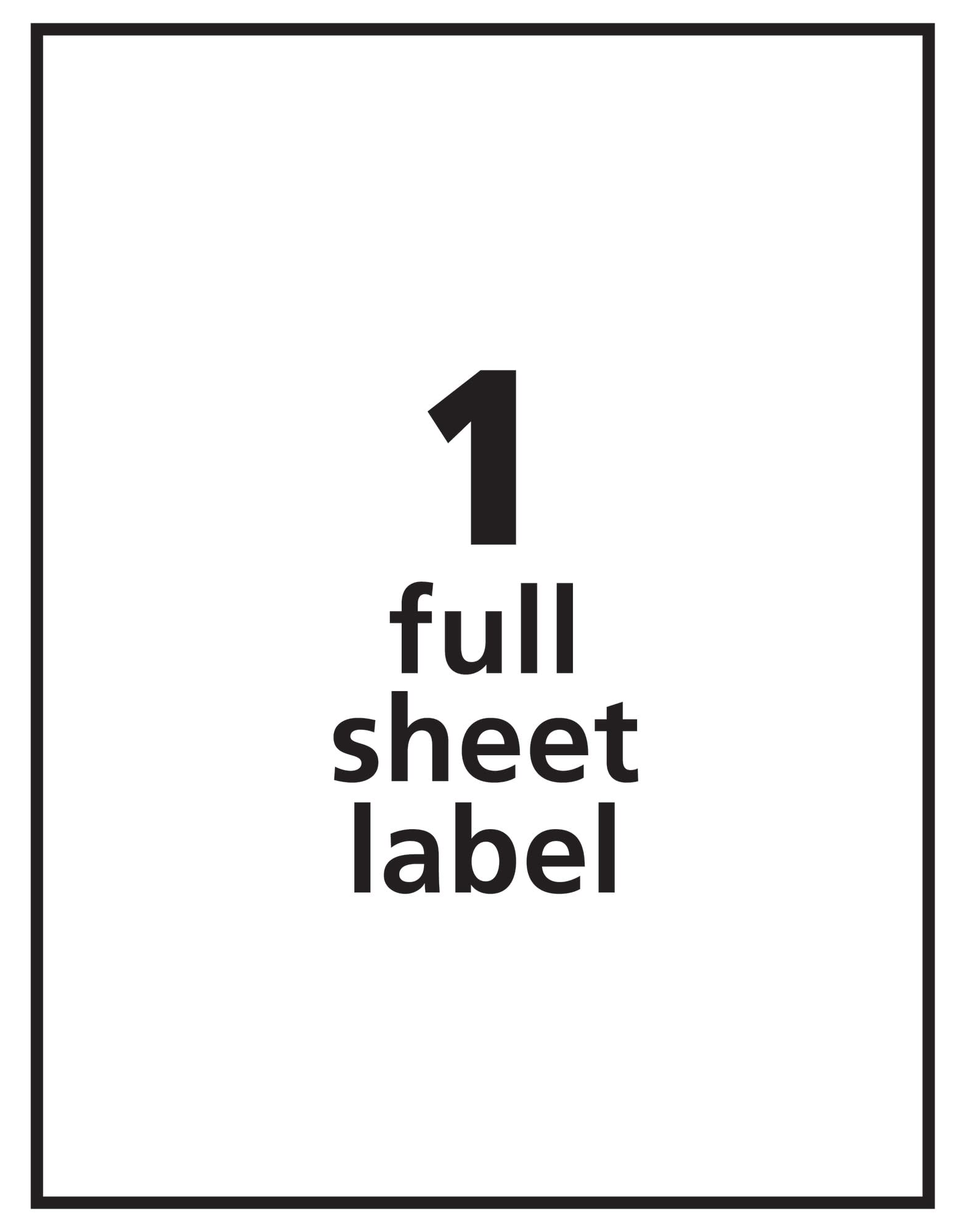 Avery Self-Adhesive Removable Laser Id Labels, White, 8.5 x 11 inches, 25 per Pack (6465)