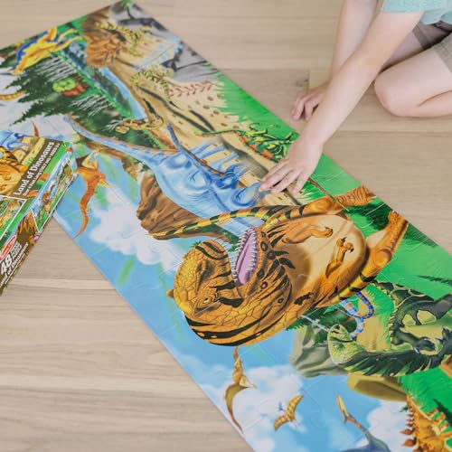 Melissa & Doug Land of Dinosaurs Floor Puzzle (48 pcs, 4 feet long) - FSC Certified