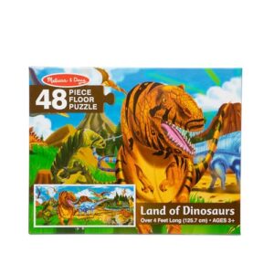 Melissa & Doug Land of Dinosaurs Floor Puzzle (48 pcs, 4 feet long) - FSC Certified