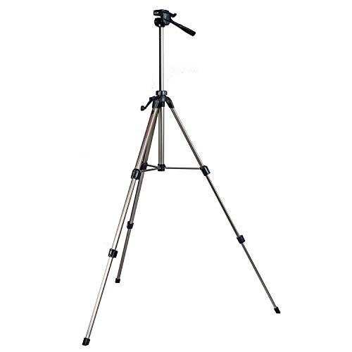 SLIK U8000 Tripod with 3-Way, Pan-and-Tilt Head,Silver