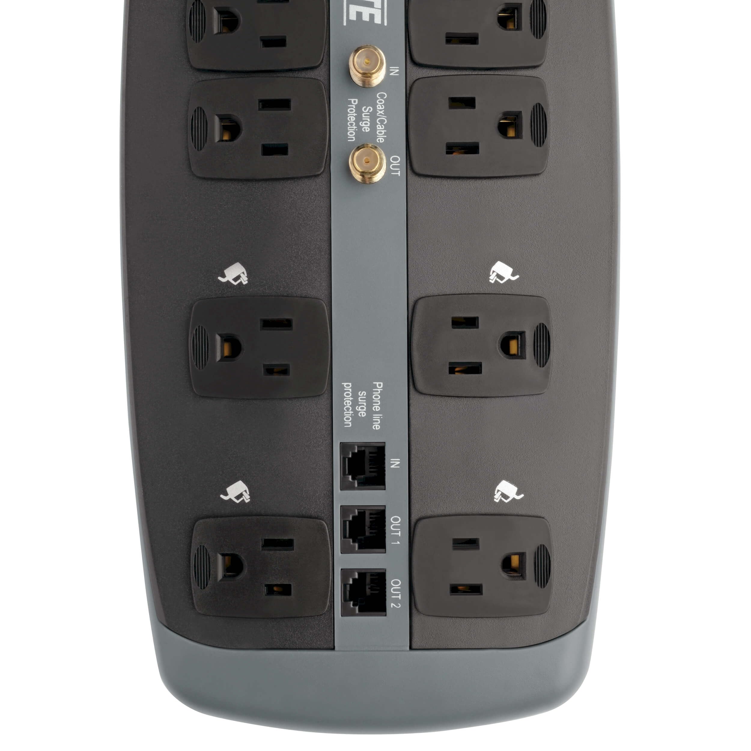 Tripp Lite Protect It! 10-Outlet Surge Protector 8 Ft. (2.43 M) Cord 3345 Joules (Tlp1008teltv)