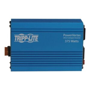 Tripp Lite 375W Car Power Inverter with 2 Outlets, Auto Inverter, Ultra Compact (PV375) Blue