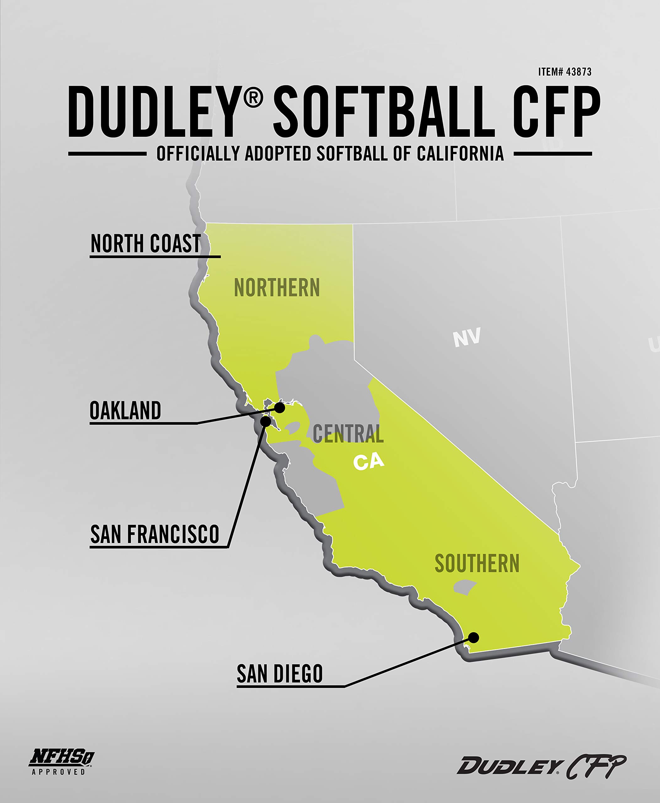 Dudley 12" CFP Leather Fastpitch Softball-12 Pack