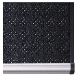 Quartet Bulletin Board, Foam, 4' x 3', Embossed, Hi-Density Fiberboard, Aluminum Frame, Black (B344A)