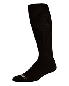 pro feet multi-sport cushioned tube socks acrylic, black, medium 9-11