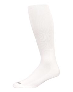 pro feet polyester multi-sport tube socks, white, medium