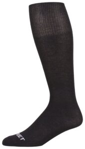 pro feet polyester multi-sport tube socks, black, large