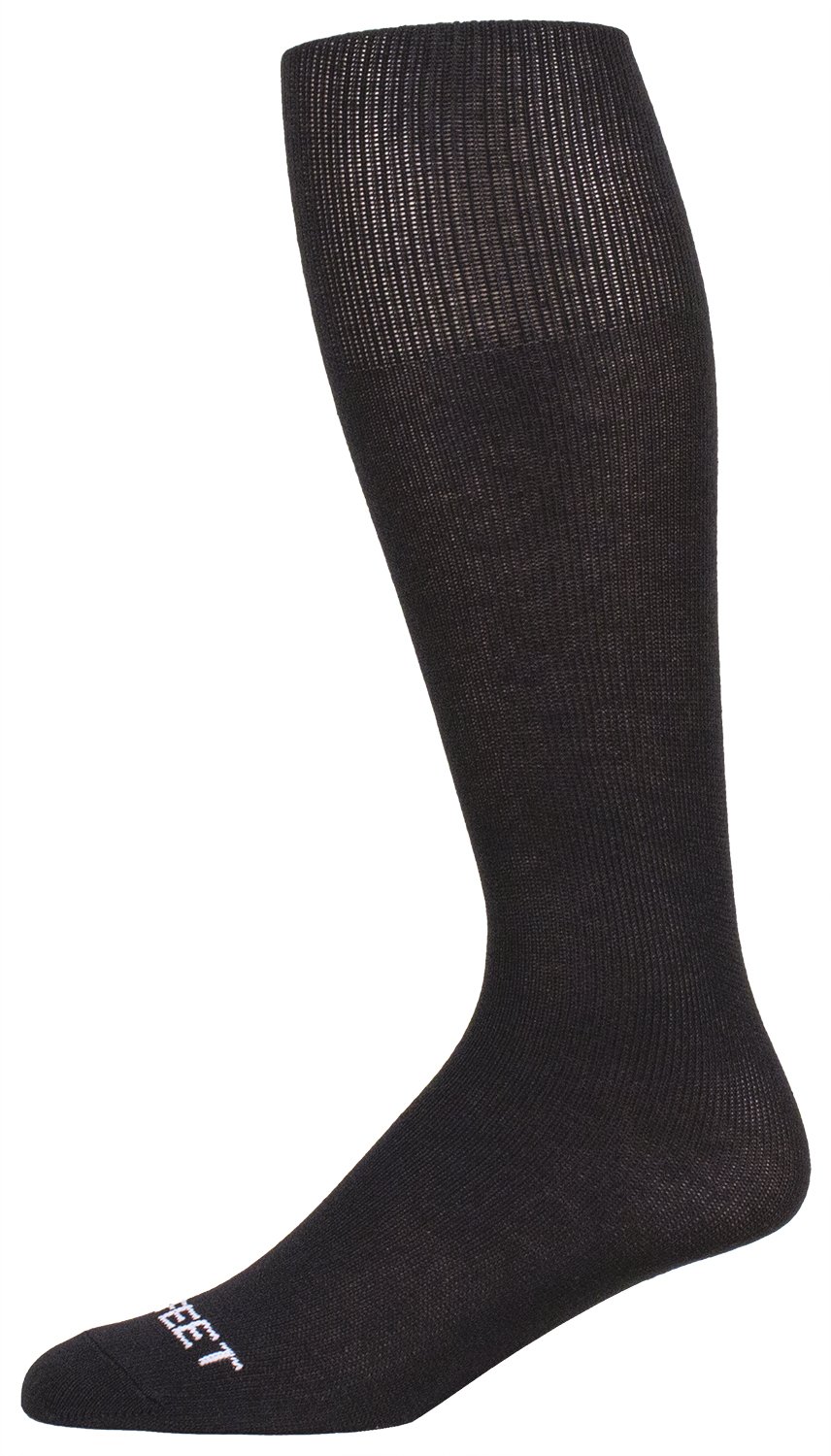 Pro Feet Polyester Multi-Sport Tube Socks, Black, Large