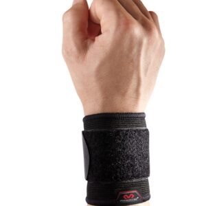 McDavid Wrist Brace, Compression Support for Pain Relief, Fits Left & Right Arm, Fits Men & Women, Black, Adult, S/M