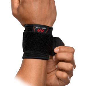 McDavid Wrist Brace, Compression Support for Pain Relief, Fits Left & Right Arm, Fits Men & Women, Black, Adult, S/M