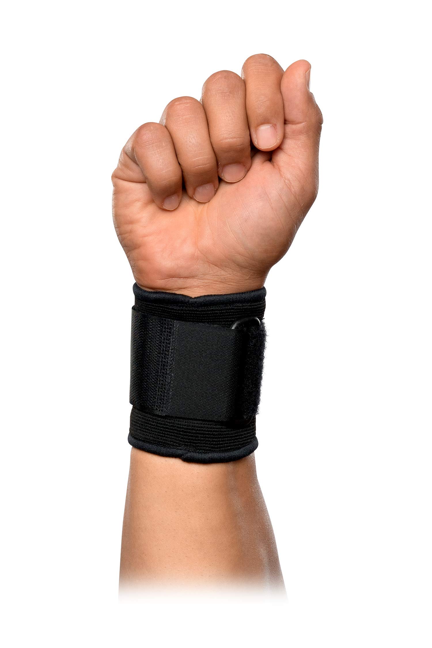 McDavid Wrist Brace, Compression Support for Pain Relief, Fits Left & Right Arm, Fits Men & Women, Black, Adult, S/M