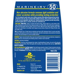 Meguiar's Marine/RV Once Step Cleaner Wax M5016 - Professional-Grade Marine Wax and RV Wax that Cleans, Polishes and Adds Wax Protection for a Long-Lasting Shine - Restores Color and Gloss, 16 Oz