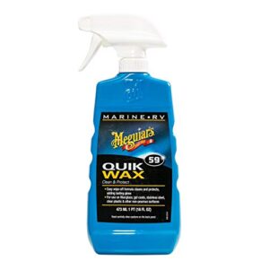 meguiar's m5916 marine/rv quik wax clean & protect - 16 oz bottle