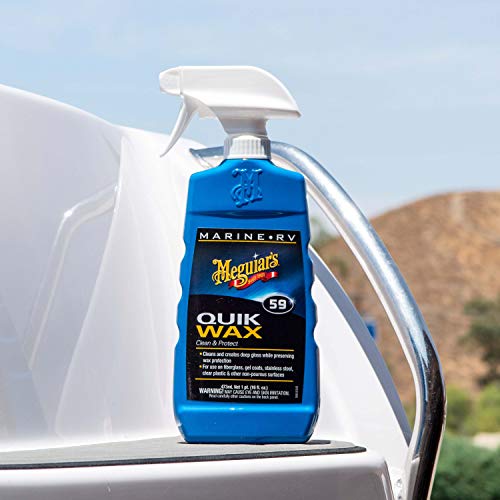 Meguiar's M5916 Marine/RV Quik Wax Clean & Protect - 16 Oz Bottle