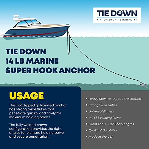 Tie Down Engineering 3000.3318 95045 14 Pound Marine Super Hooker Anchor