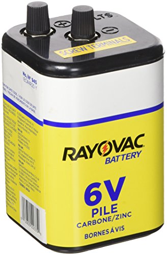 Rayovac 6V Battery 945R4C, Heavy Duty Lantern Battery, 1 Count