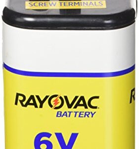 Rayovac 6V Battery 945R4C, Heavy Duty Lantern Battery, 1 Count