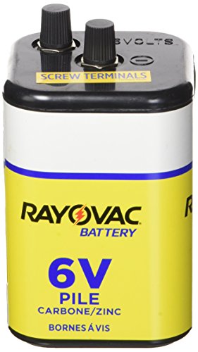 Rayovac 6V Battery 945R4C, Heavy Duty Lantern Battery, 1 Count