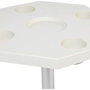 DetMar 12-1109C Removable Octagonal Marine/RV Table, White