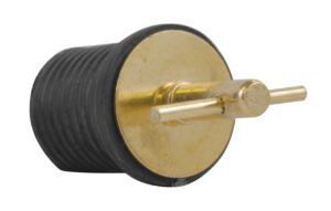 attwood 11592-3 brass plated t-handle 1-inch drain plug