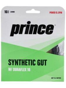 prince synthetic gut 16/1.30 duraflex black