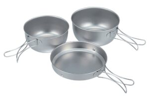 snow peak 3 piece titanium cookset