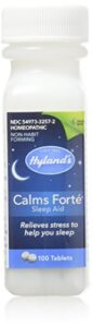 hyland's calms forte' sleep aid tablets, natural relief of nervous tension and occasional sleeplessness, 100 tablets, pack of 1