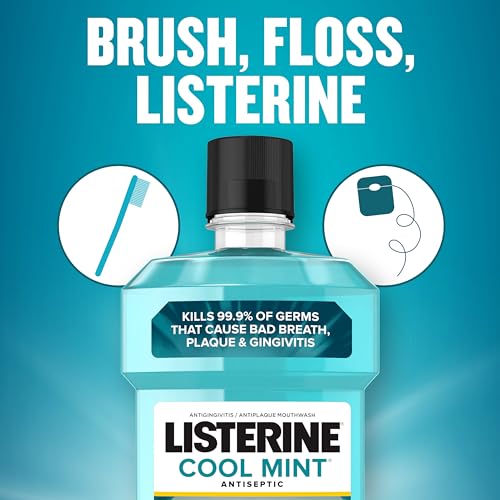 Listerine Antiseptic Mouthwash, Cool Mint, 1.5 L