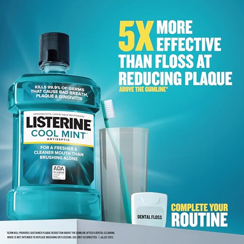 Listerine Antiseptic Mouthwash, Cool Mint, 1.5 L