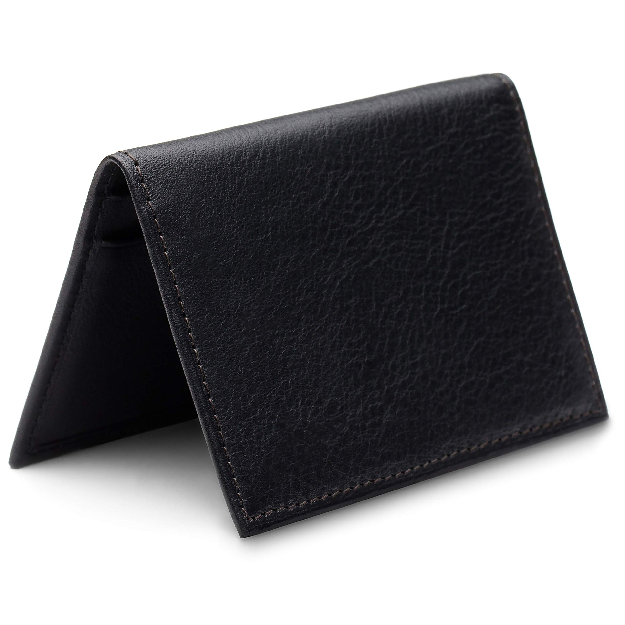 Bosca | Men’s Calling Card Case Wallet in Nappa Vitello Italian Leather