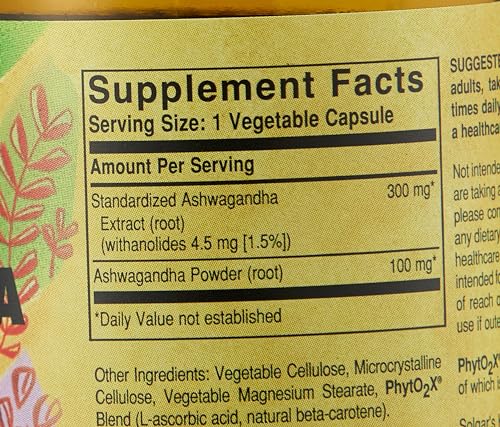 Solgar - Sfp Ashwagandha Rt, 60 veggie caps