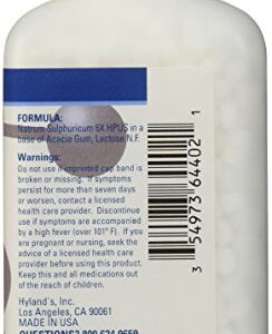 Cold and Flu Medicine, Nausea Relief, Homeopathic Treatment, Hyland's Cell Salts #11 Natrum Sulphuricum 6X Tablets, 1000 Count