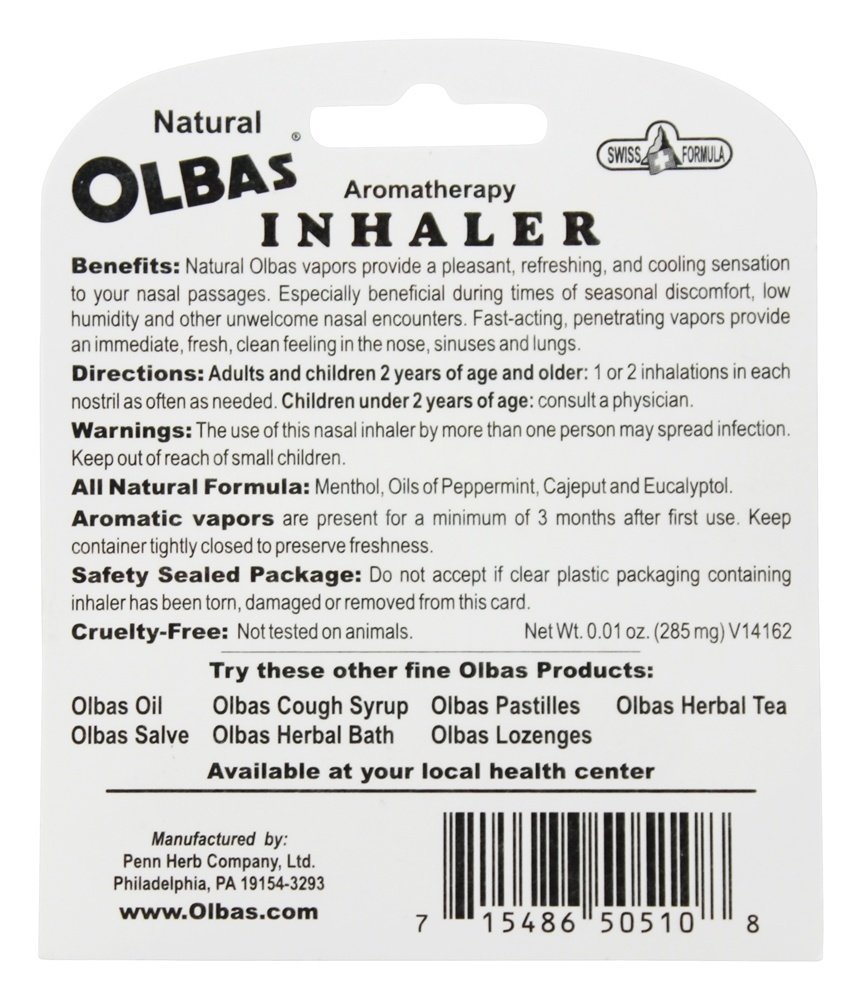 Olbas Inhaler, Pocket Size - 285 mg., 1 pc.