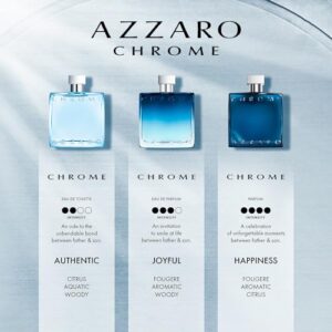 Azzaro Chrome Men's Aquatic Citrus, Woody, Musky Eau de Toilette