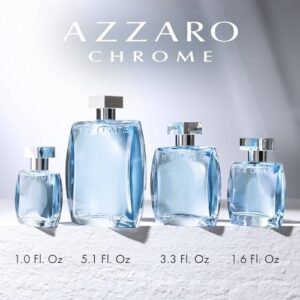 Azzaro Chrome Men's Aquatic Citrus, Woody, Musky Eau de Toilette