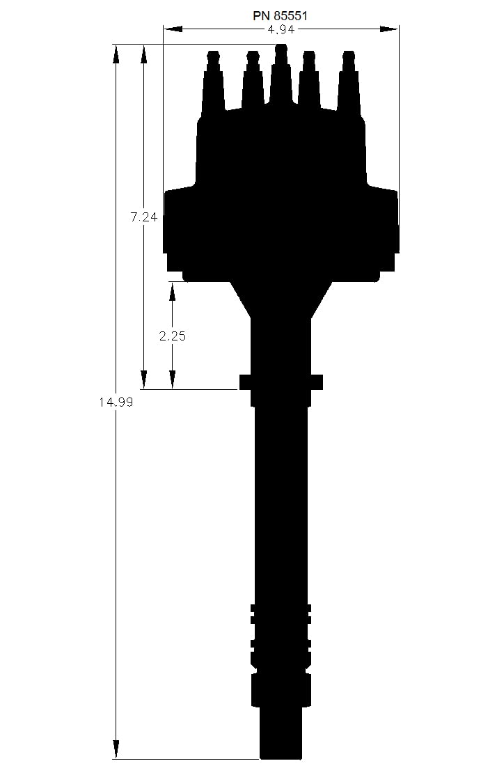 MSD 85551 Chevy V8 Pro-Billet Distributor