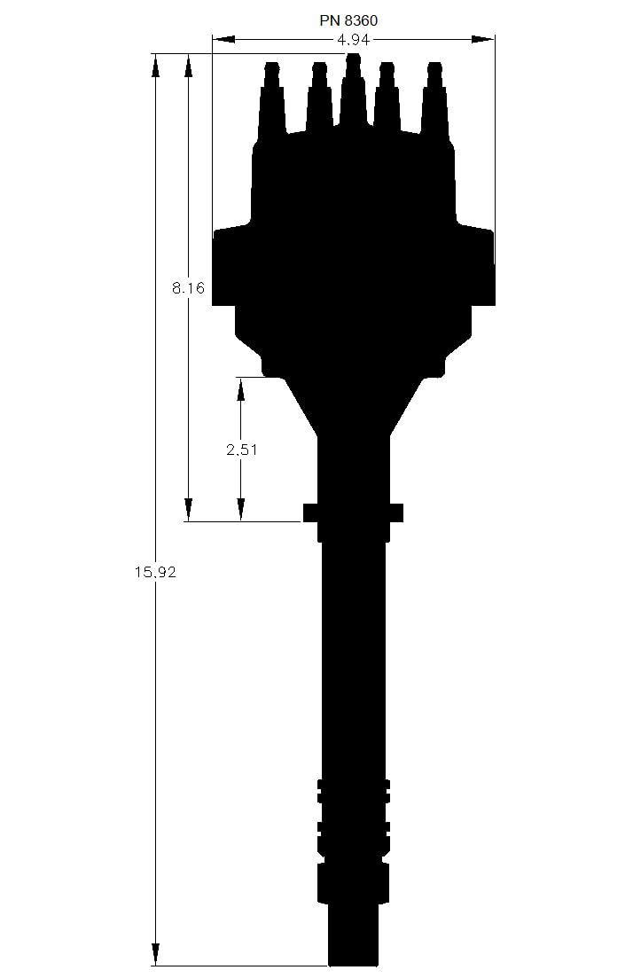 MSD 8360 Chevy V8 w/Internal Module Distributor