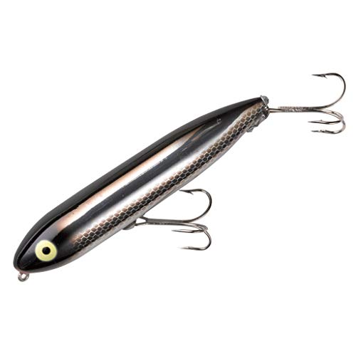 Heddon Zara Spook Topwater Fishing Lure - Legendary Walk-The-Dog Lure, Black Shiner, Zara Spook (3/4 oz)