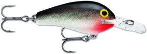 rapala fat rap 05 fishing lure, 2 -inch, silver