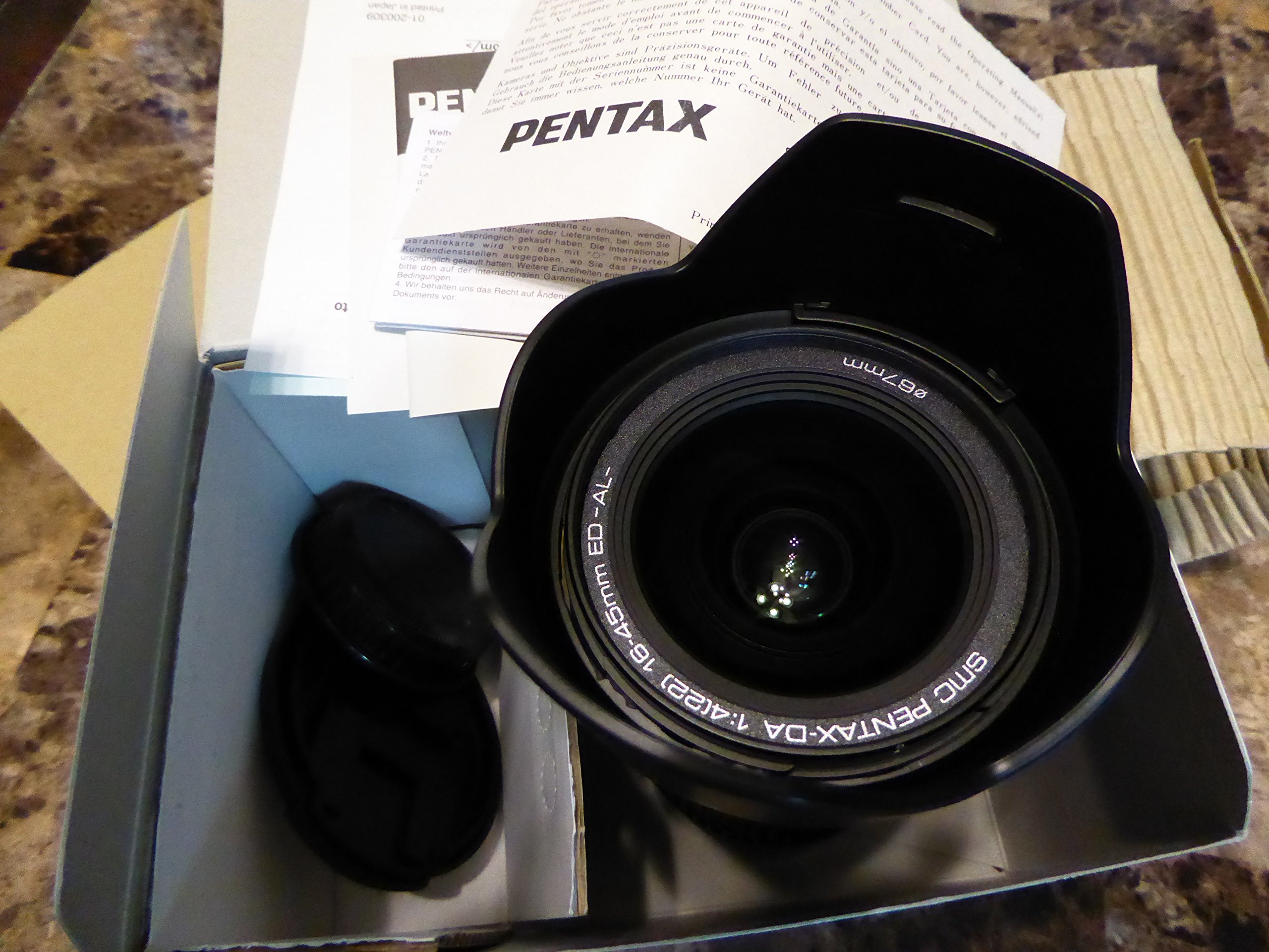 Pentax 16-45mm f/4.0 SMC PDA ED AL Zoom Lens for Pentax and Samsung Digital SLR Cameras