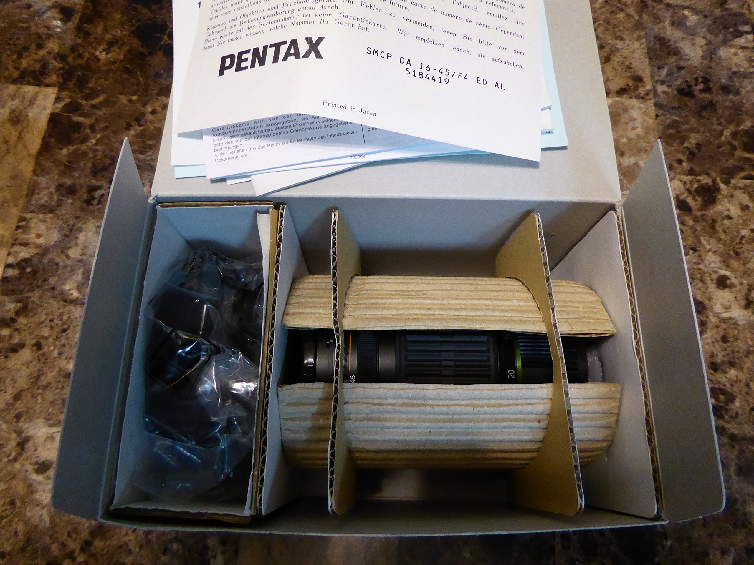 Pentax 16-45mm f/4.0 SMC PDA ED AL Zoom Lens for Pentax and Samsung Digital SLR Cameras