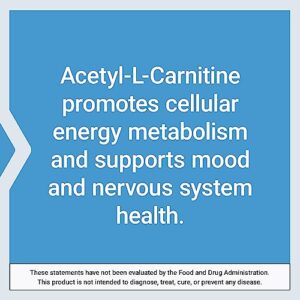 Life Extension Acetyl-L-Carnitine, Acetyl-L-Carnitine, vitamin C, Brain, mood & nerve health, cellular energy, 3-month supply, Gluten-Free, Non-GMO, Vegetarian, 100 Capsules