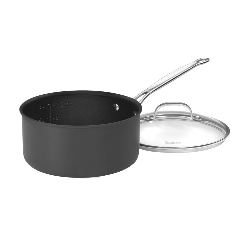 Cuisinart 6193-20 Chef's Classic Non-Stick 3-Quart Nonstick-Hard-Anodized, Saucepan w/Cover