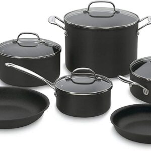 Cuisinart 66-10 Chef's Classic 10-Piece Cookware Set Nonstick-Hard-Anodized