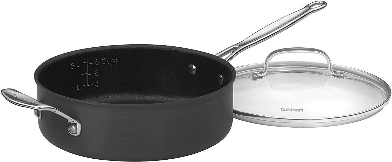 Cuisinart 66-10 Chef's Classic 10-Piece Cookware Set Nonstick-Hard-Anodized