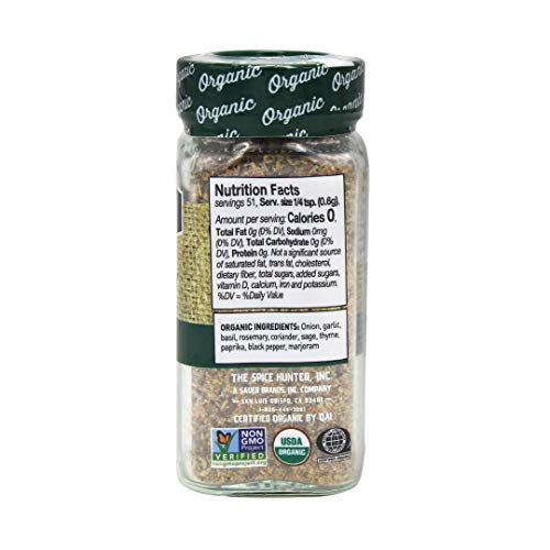 The Spice Hunter Poultry Seasoning, Organic, 1.1-Ounce Jar