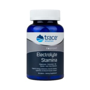 trace minerals | electrolyte stamina tablets | magnesium & potassium to promote energy, hydration & muscle endurance | vegan, gluten free, sugar free | 90 count (15-day supply)