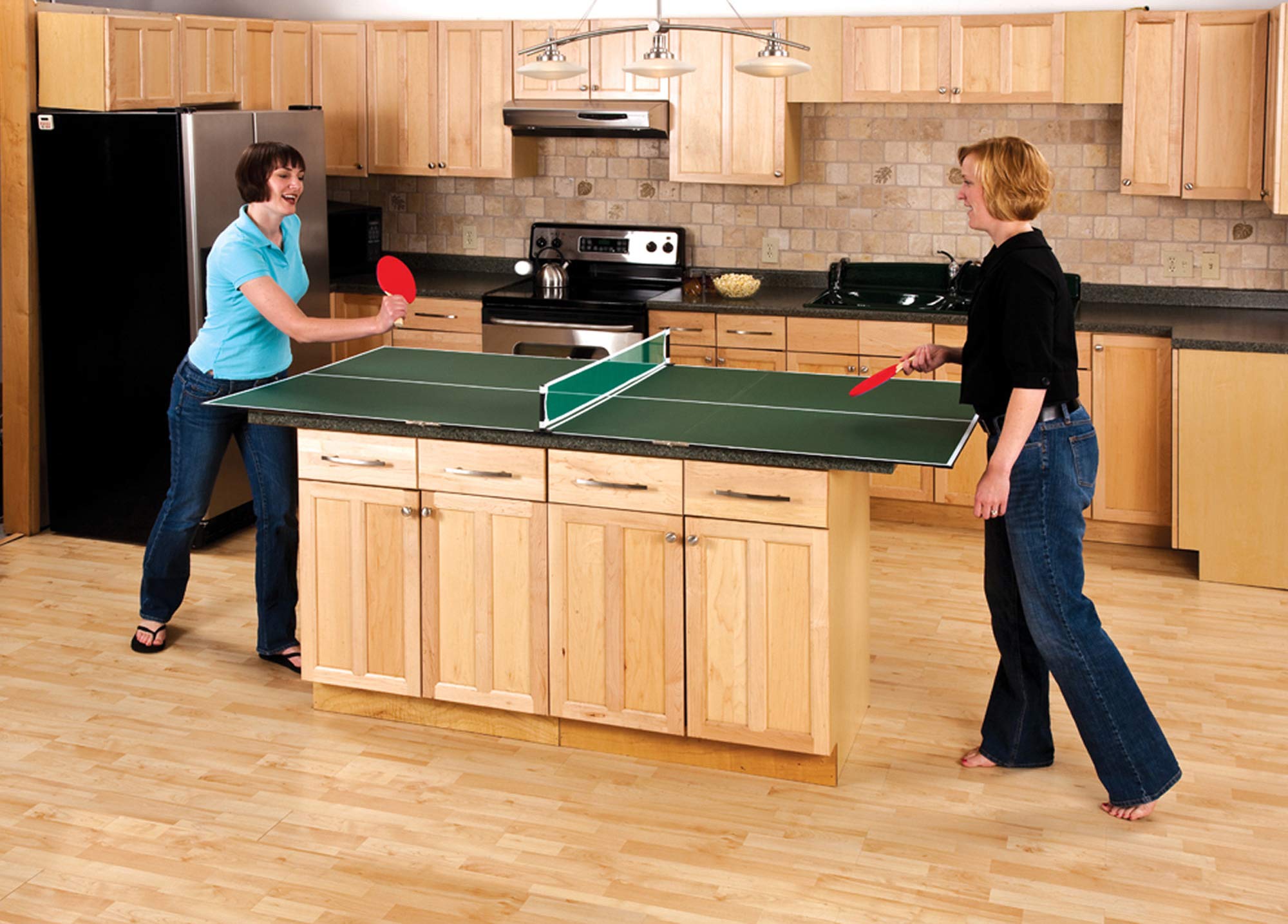 Viper by GLD Products 3-in-1 Portable Table Tennis Top, Turn Any Surface into a Game Table for Quick Paced Fun in Any Location, Green, one Size