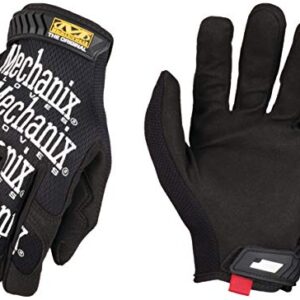 Mechanix Wear: The Original Work Glove with Secure Fit, Synthetic Leather Performance Gloves for Multi-Purpose Use, Durable, Touchscreen Capable Safety Gloves for Men (Black, Small)